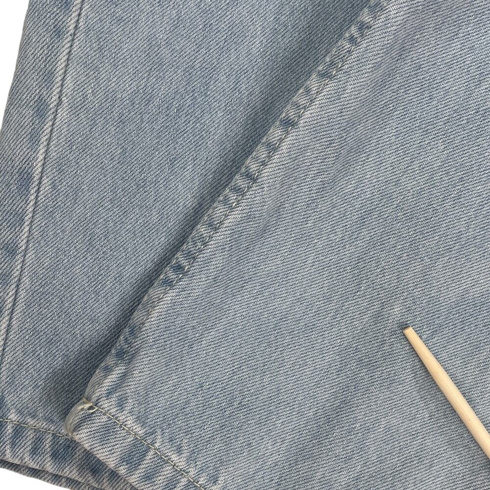 Free People We The Free Boho Light Denim Coverall Jumpsuit Defined Waist Women S - Picture 16 of 16